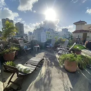  Apartment Fresh Tropical Colonial Style Walk-up- Rooftop Terrace- View